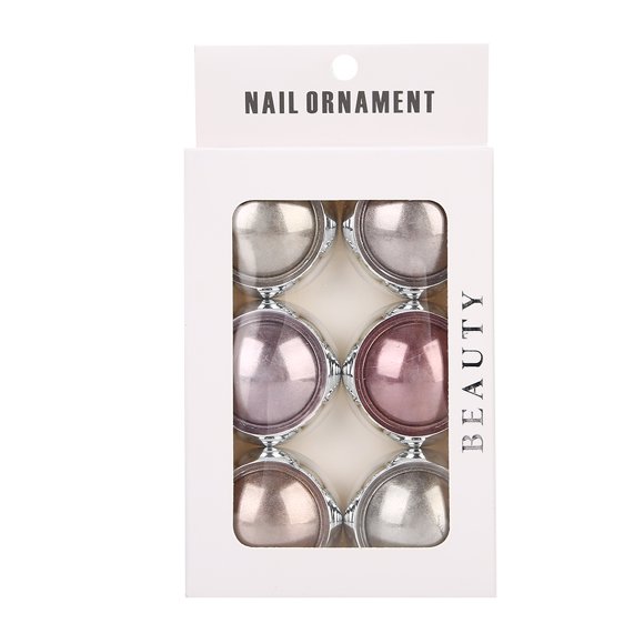 Polvo de espejo para uñas, pigmento brillante, polvo para decoración de uñas, decoraciones coloridas para manicura DIY