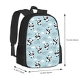 thumbnail image 3 of Daiia Cute Panda Bear Backpack for Men and Women -Durable Backpack Large Capacity, Water-Resistant Bag with Adjustable Straps and Laptop Compartment, 3 of 9