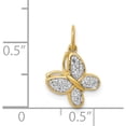 thumbnail image 4 of 14K Yellow Gold Diamond Butterfly Charm Made In India pm5211-004-ya, 4 of 5