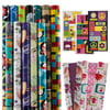 12 Rolls All-Occasion Gift Wrapping Paper Bulk Set Variety Pack Birthday Holiday Pack Bundled With Gift Tags