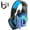 Blue, variant on Gaming Headset Wired for PS5 Xbox PC PS4 Switch/Over Ear Gaming Headphones With Surround Sound Mic,LED Light,Soft Memory Earmuffs,3.5MM for Xbox,Red