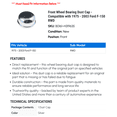 thumbnail image 2 of Front Wheel Bearing Dust Cap - Compatible with 1975 - 2003 Ford F-150 RWD 1976 1977 1978 1979 1980 1981 1982 1983 1984 1985 1986 1987 1988 1989 1990 1991 1992 1993 1994 1995 1996 1997 1998 1999, 2 of 2