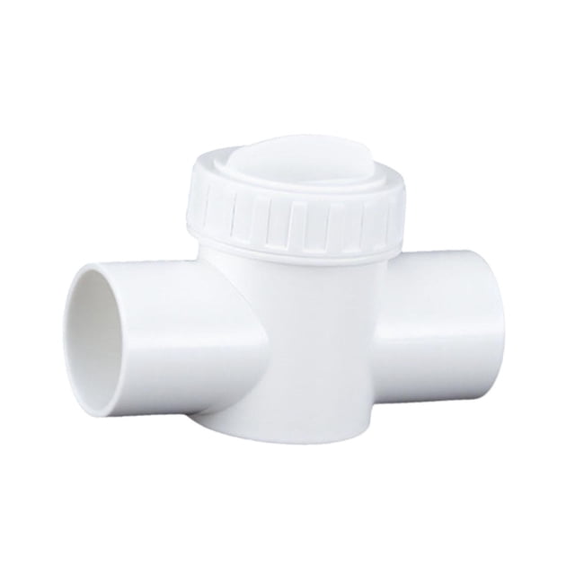 S SERENABLE Aquarium Control Valve Attachments Noise Reduction for Fish Tank Outlet Pipe White 32mm