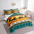 thumbnail image 3 of Castle Fairy Kids Teenagers Horse Race Bedding Comforter Set,Farm Animal King Bedding Sets, 3 of 8
