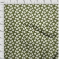 thumbnail image 3 of oneOone Velvet Olive Green Fabric Florals Diy Clothing Quilting Fabric Print Fabric By Yard 58 Inch Wide, 3 of 5