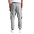 thumbnail image 4 of Mens Cargo Sweatpants Heavyweight Fleece Lined Joggers for Men Slim Fit,Cotton, Drawstring Elastic Waist,5 Pockets,Tapered,Track Bottoms,Straight, Sweat Pant,Soft,Daily Wear., 4 of 8
