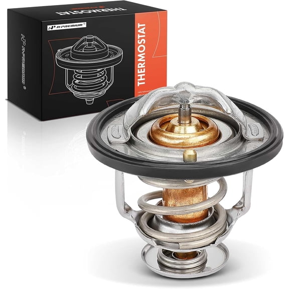 A-Premium Engine Coolant Thermostat with O-ring Compatible with Nissan Altima 2002-2018, Rogue, Sentra, Frontier, Murano, Pathfinder, Rogue Select, X-Trail & Infiniti QX60 & Suzuki Equator, 2.5L