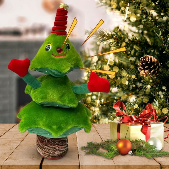 Gcvizuso Christmas Tree, Christmas Tree Decorations, Christmas Trees That Can Sing And Dance With A Recording Function Toys As Christmas Gifts