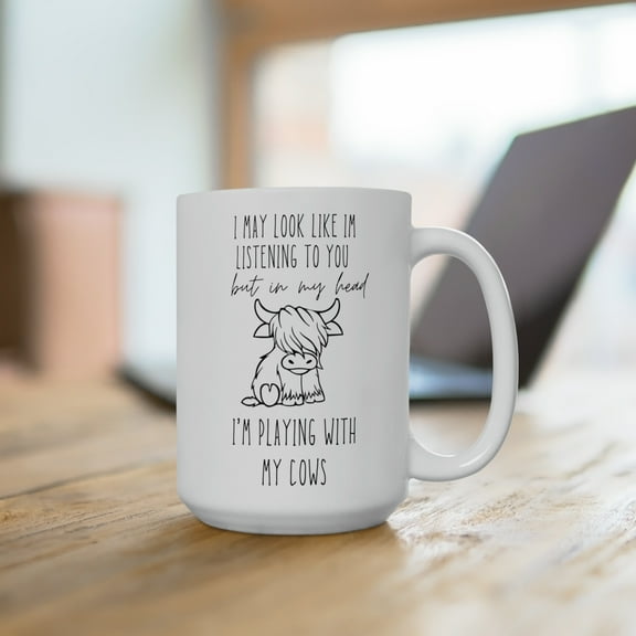 In my Head Highland Cow Mug 15oz