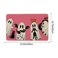 thumbnail image 3 of TanSiDing Halloween Mat, Soft Polyester Fleece Bathroom Floor Mat, Non-Slip Ghost Pattern Carpet, Decorative Entryway Rug for Spooky Home Decor 60*40cm, 3 of 6