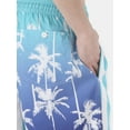 thumbnail image 2 of No Boundaries Men's & Big Men's Elastic Waist Swim Trunks, 6" Inseam, Size S-5XL, 2 of 5
