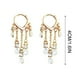 thumbnail image 4 of Censtreet Long Shape Fringed Crystal Earrings Water Drop Shape Hypoallergenic Dangle Earrings Jewelry For Women Ladies Fashion Earrings, 4 of 5