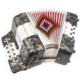thumbnail image 2 of Rossetti 34 Button Accordion 12 Bass 3 Switches GCF Grey White Grey, 2 of 4