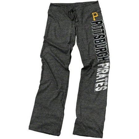MLB - Pittsburgh Pirates Black Women's Drawcord Tri-Blend Pants