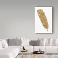 thumbnail image 3 of Trademark Fine Art 'Pure Gold Feather V' Canvas Art by Chris Paschke, 3 of 3