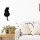 thumbnail image 2 of Reloj de Pared Cateissary con Diseño de Gato Color Negro, 2 of 6