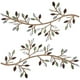 thumbnail image 1 of Decoración de Pared con Hojas de Metal | Decoración Colgante de Rama de Olivo | Escultura de Pared de Hierro de 30 X 16 Cm para Hogar y Oficina | Juego de 2, 1 of 6