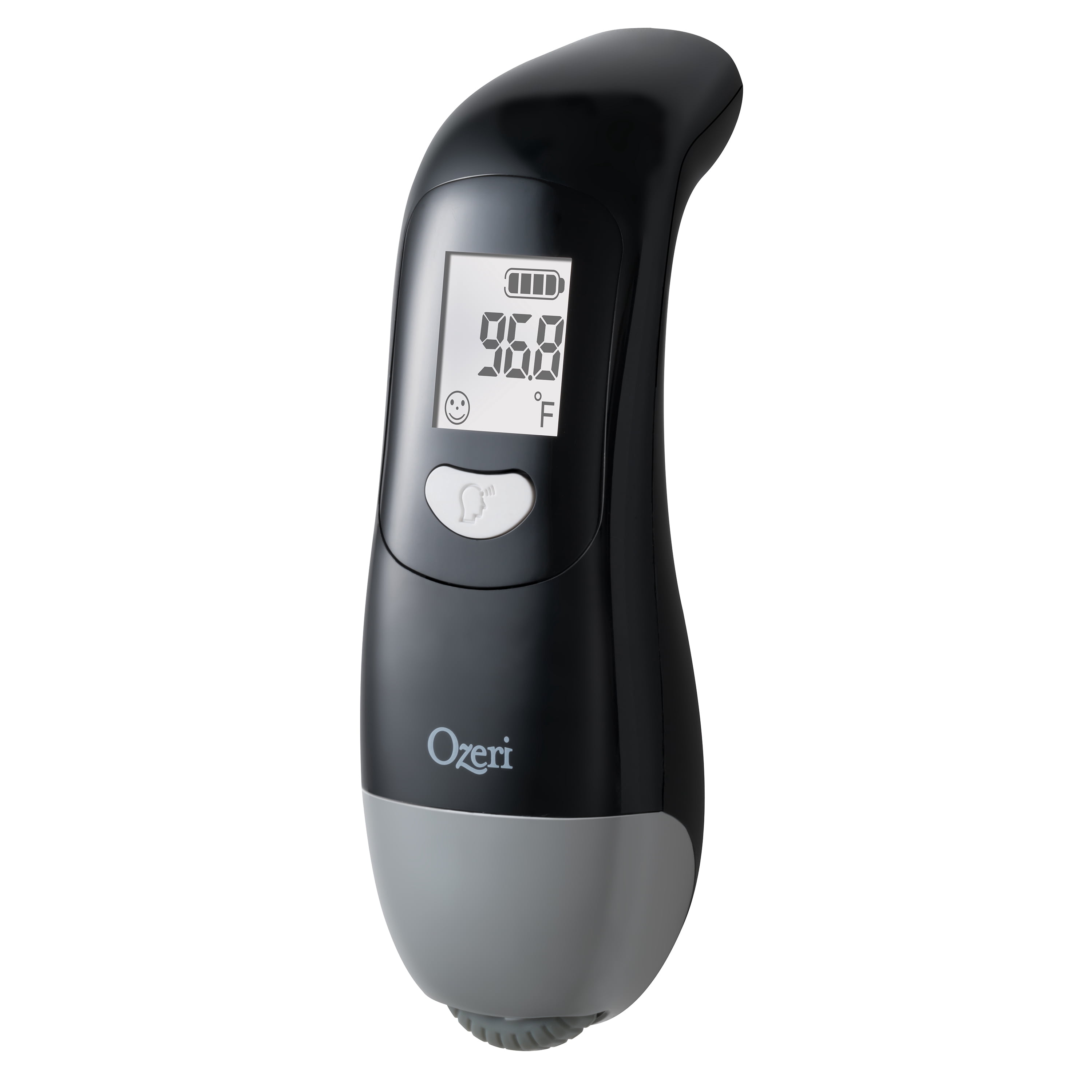 Ozeri Forehead Thermometer, ISO 80601-2-56 Medical-Grade with Silent Fever Alarm and Battery-Free Kinetic Activation