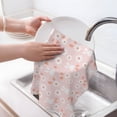 thumbnail image 6 of Sikiie Flower Rabbit Waffle Weave Kitchen Dish Cloth,Super Absorbent Kitchen Dish Towels 16*26 Inches for Dish Rags Washing Dishes, Drying Dishes, 6 of 7