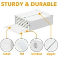 thumbnail image 6 of SpaceAid 6 Pack Sheet Organizers and Storage, Queen & King Size, White, Fabric, 6 of 7