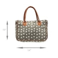 thumbnail image 5 of Perfect Stars Upcycled Canvas and Genuine Leather Trim Handbag, 5 of 5