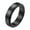 Black, variant on Women's Men's Stainless Steel 6MM Simple Plan Smooth Worry Rotatable Lucky Ring Anxiety Fidget Couple Promis Wedding Band Gold Size 7