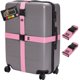 thumbnail image 1 of Correas de equipaje Gorilla Grip Heavy Duty, ajustables, paquete de 2, rosas, 1 of 9