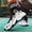 White And Black, variant on Men's High-Top Sneakers/ Basketball Shoes with Anti-Slip Rubber Sole, & Breathable Mesh Upper - White/Black/Gray/Golden/Orange Colorway, All-Season Sneakers for Running, Gym, Casual Wear - Lace-Up