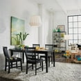 thumbnail image 4 of Homestyles Arts & Crafts Wood Dining Table in Black, 4 of 23