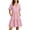 Red, variant on Womens Flutter Sleeve Striped Dresses with Pockets- Summer Beach Flowy Elastic Waist Casual V Neck Midi Tiered Ruffle Dresses Red Size S-3XL