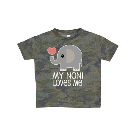 

Inktastic My Noni Loves Me Grandchild Gift Toddler Boy or Toddler Girl T-Shirt