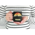 thumbnail image 2 of Vintage Texas Skyline Silhouette, Black 11oz Ceramic Mug, 2 of 5