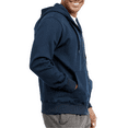 thumbnail image 2 of Men's Fleece Hoodie Heavyweight Cotton Full Zip with Pockets S-3XL Sweatshirt Tops Regular Big & Tall Long Sleeve Solid Menswear Sweaters Casual Plain, 2 of 4