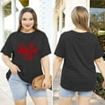 thumbnail image 4 of XCHQRTI Christian Shirts for Women Plus Size Tshirts Cross Faith Shirt Short Sleeve Oversized Graphic Tee, 4 of 11