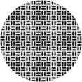 thumbnail image 1 of Ahgly Company Indoor Round Patterned Gray Brown Area Rugs, 6' Round, 1 of 6