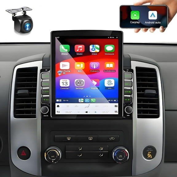 Gsuatey Car Radio Stereo for Nissan Frontier 2015-2021 with Wireless CarPlay Android Auto, 9.7 Inch IPS HD Touch Screen Car Radio, WiFi GPS FM/SWC Bluetooth 1080P Backup Camera
