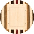 thumbnail image 1 of Ahgly Company Indoor Round Solid Orange Modern Area Rugs, 4' Round, 1 of 1