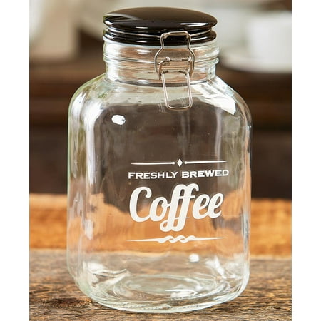 Vintage Kitchen Glass Jars-Coffee