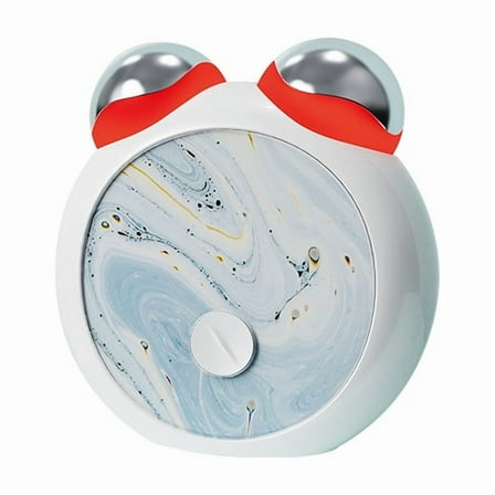 Blue Light Microcurrent Facial Device Two-Tone Light Enhances Ability to Lift Face and Tighten Skin Massager for Face Skin Tightening Facial Wrinkle Equipment USB- White