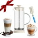 thumbnail image 4 of Aparatos de cocina, accesorios de cocina, espumador de leche manual portátil para café, batidor, espumador de café sin BPA para café con leche, capuchino, chocolate caliente, huevos con cepillo para t, 4 of 9
