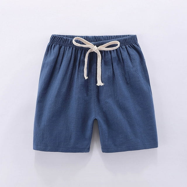 Pantalones cortos deportivos SDJMa para niños pequeños, pantalones cortos de yoga cargo para bebés, niños y niñas, pantalones cortos de lino para bebés, pantalones cortos lisos