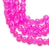 Cousin Glass Pink Crackle Mix Beads, 126 Piece