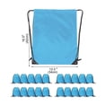 thumbnail image 2 of Mochila Saco con Cordón 20 Piezas a Granel Impermeable Azul 33x41 cm, 2 of 6