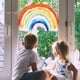 thumbnail image 1 of Window Stickers - 1 Stunning Rainbow Decorative Static Cling Stickers to Prevent Birds from Colliding in Your Windows, 1 of 5