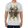 thumbnail image 1 of Skulls and Roses Tattoo Mens Soft T Shirt, 1 of 1