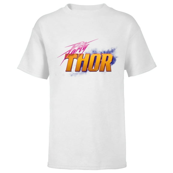 Marvel WHAT IF…? Party Thor Standard - Short Sleeve T-Shirt for Kids – Customized-White