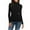 Black, variant on Patlollav Womens Tops Solid Color Turtleneck Long Sleeve Knitting Tshirt