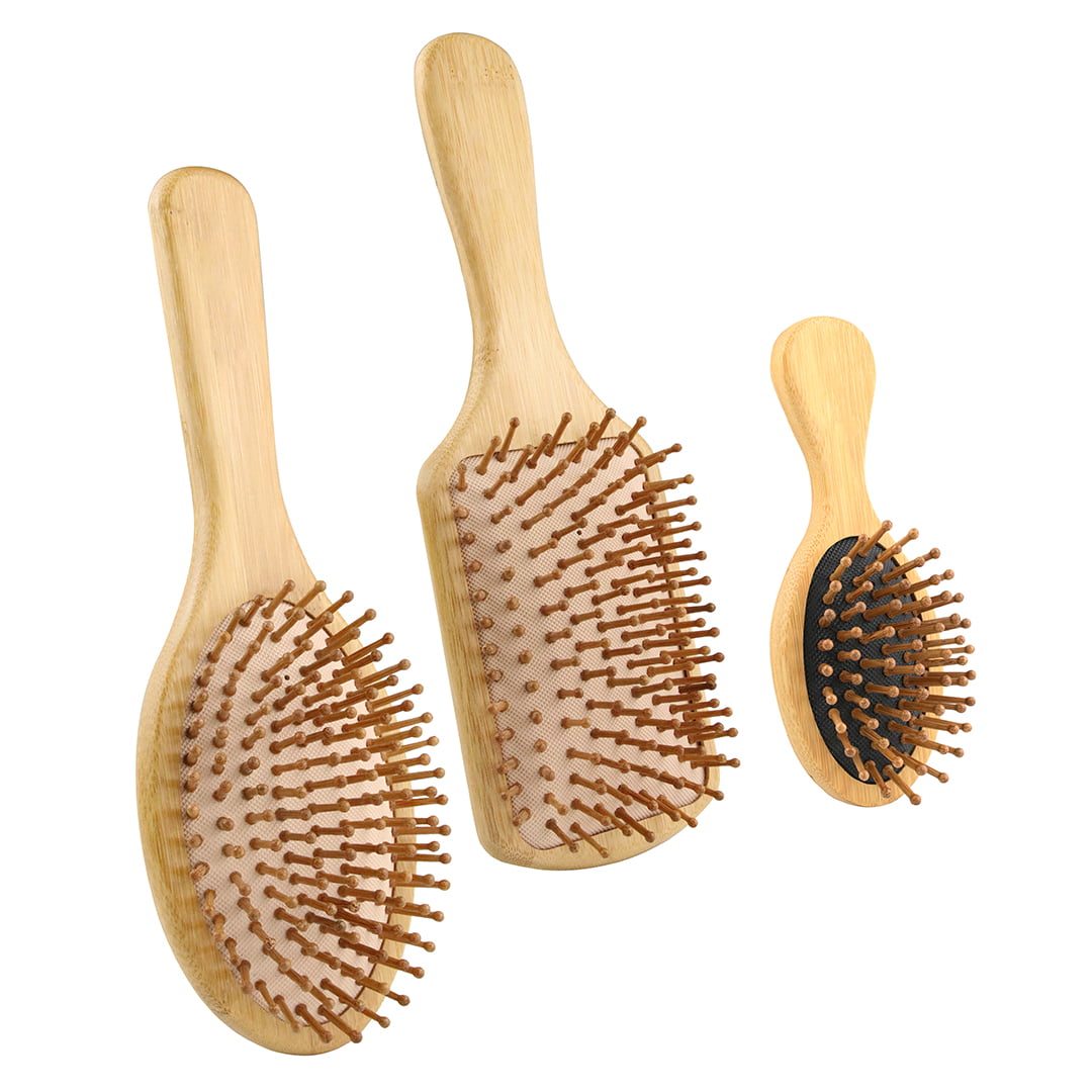Dpolrs Bluezoo Premium Wooden Women Massage Small Comb Natural Wood No Static Men Pocket Beard Brush 