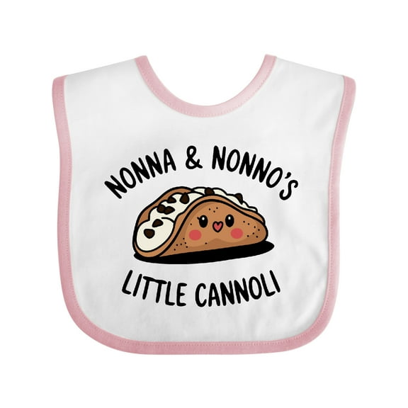 Inktastic Nonna and Nonno's Little Cannoli Cute Italian Grandparents Boys or Girls Baby Bib