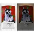 thumbnail image 2 of Caroline's Treasures SS4684CNL Schnauzer Red and Green Snowflakes Holiday Christmas Ceramic Night Light, 6x4x3",, 2 of 2